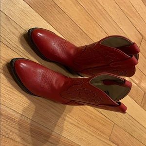 Girls Red Cowboy/cowgirl boots